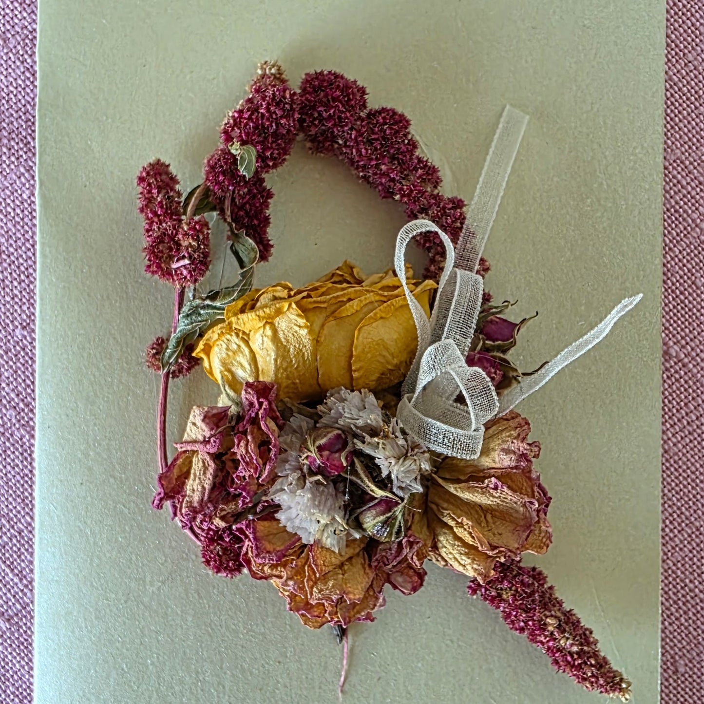 Dried floral Cards