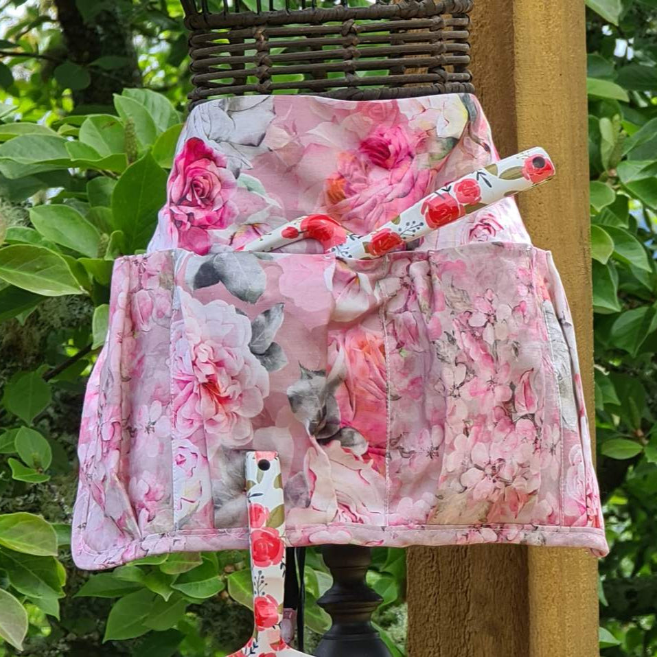 Garden Tool Apron (Peony Fabric design)