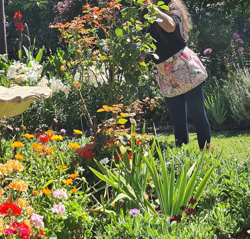 Peony Garden Apron